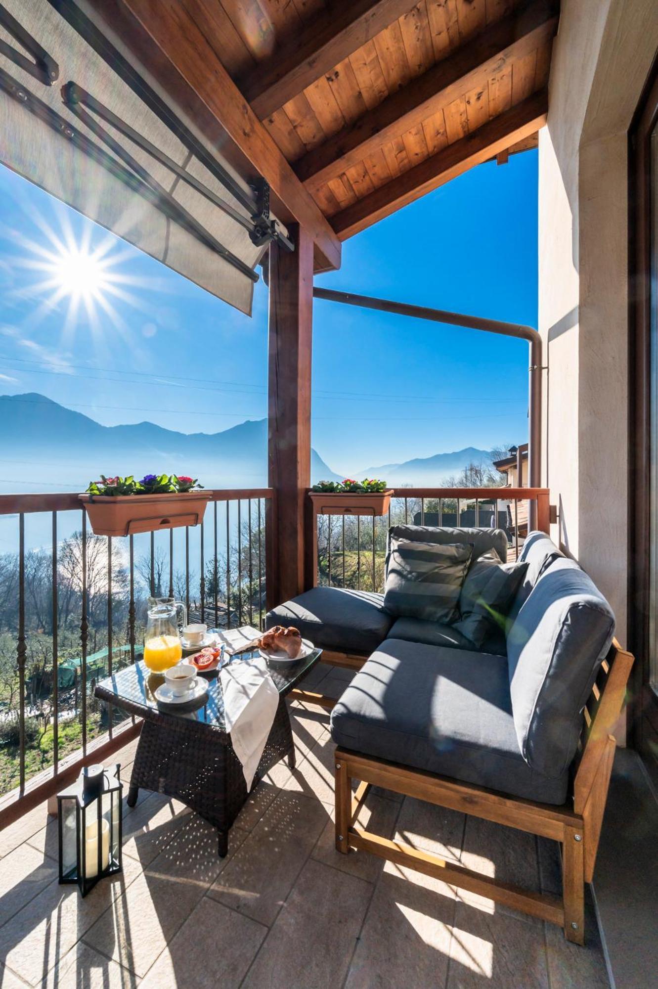Iseo Lake Villa Con Vista Lago E Piscina 코스타 볼피노 외부 사진